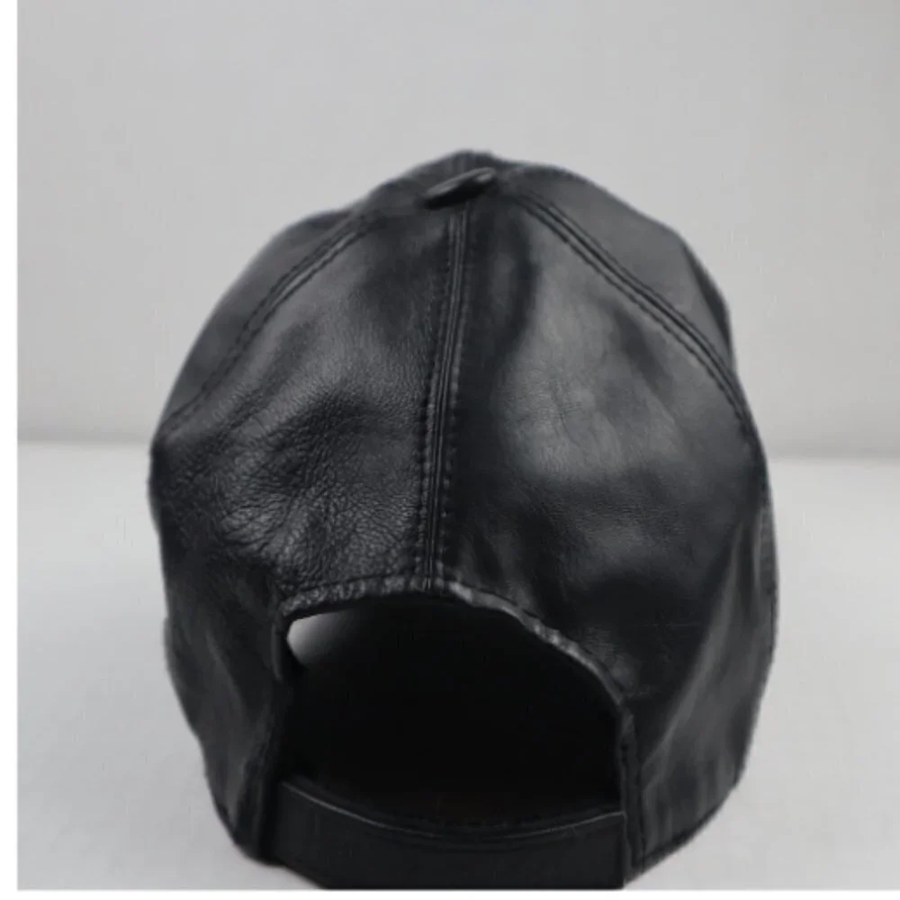 Henig Furs Leather Patriotic Cap